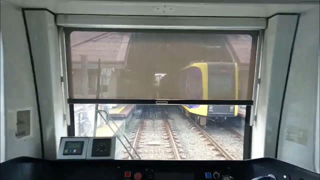 Rear cabin view at EDSA station